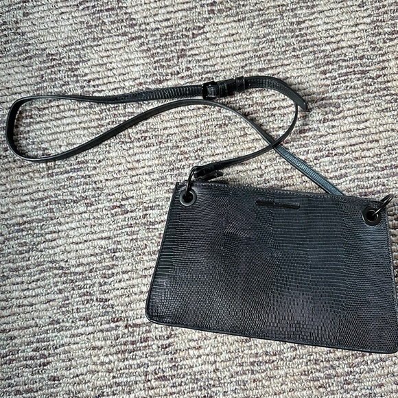 Aldo Bags Aldo Leather Black Crossbody Two Compartment Bag Poshmark